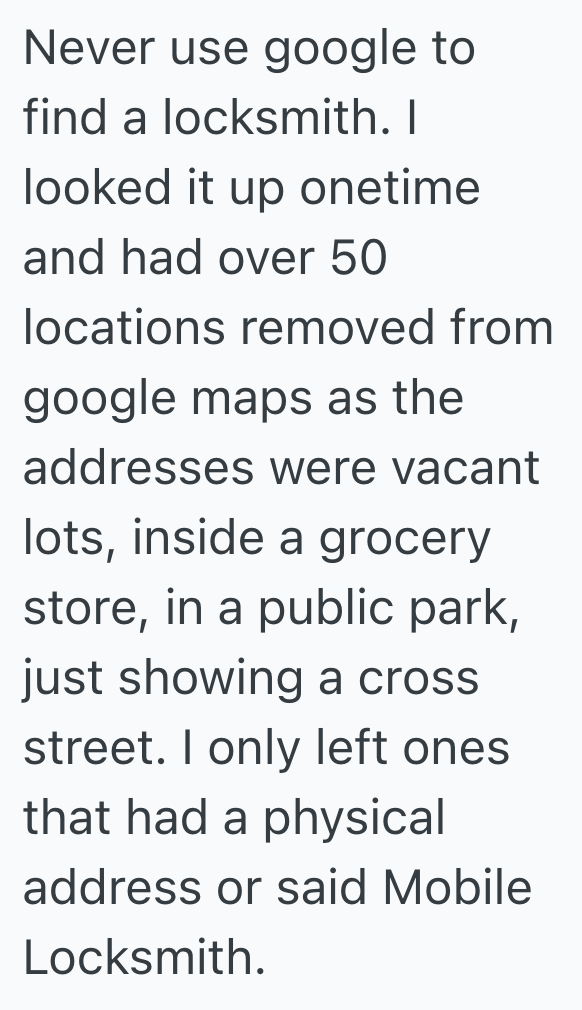 Screenshot 2025 07 13 at 11.55.27 AM Locksmith Fails To Unlock The Door, So The Customer Writes A Review About The Situation Online